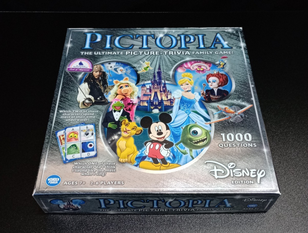 Pictopia Disney Edition Picture Trivia Board Game 1000 Questions